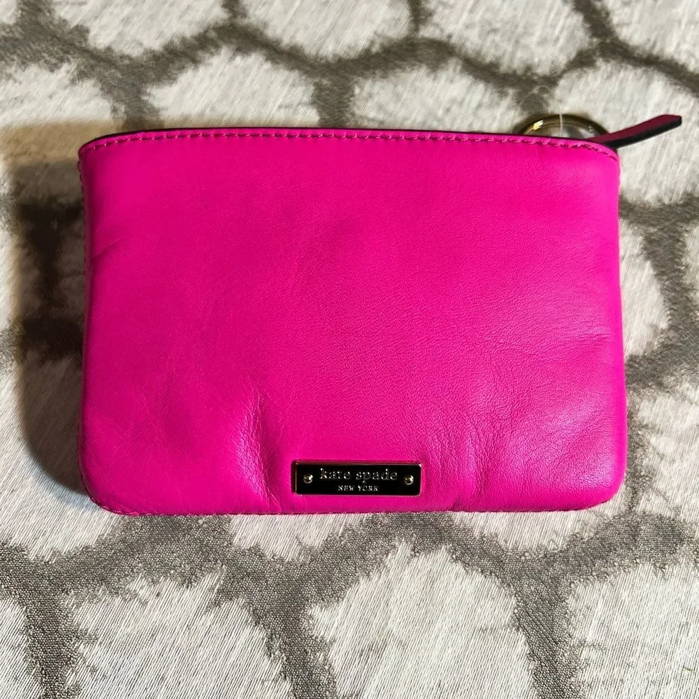 Kate Spade Pink Bow Key chain Wallet/ Lucie Bow